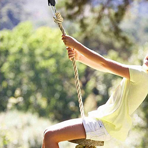 Tree Swing Straps, 25cm / 9.8inches Tree Swing Hanging Kit, Hammock Hooks,Heavy Duty Hanging Straps Holds 440 lbs with Carabiner Perfect for Tree Swing, Hammock, Outdoor Rope Swing（2 PCS）