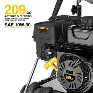 High Power Gas Pressure Washer, 3200PSI at 2.4GPM Power Washer, 25-feet Hose, Portable, Stable，Industrial Style.Black