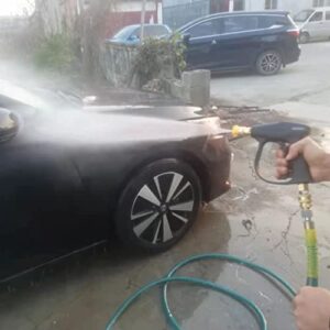 SZWENXIN Pressure Washer Gun for Hoses of Various Pressure Washer, with Foam Cannon ,7 Pressure Washer Nozzle Tips,equipped with M22-14mm and 3/8" Quick Connector