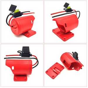 M12 Battery Adapter with Fuse,Battery Adapter for Milwaukee 12V,Power Wheel Adapter for Milwaukee M12 Dock Power Connector 12 Gauge Robotic,Not Included Battery (1 PCS)