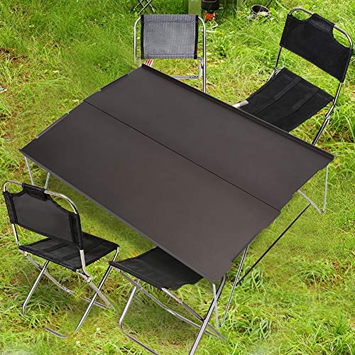 Gaeirt Picnic Table, Easy to Install Portable Sturdy Hiking Table Aluminium Alloy for Families for Fishing for BBQ