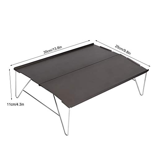 Gaeirt Picnic Table, Easy to Install Portable Sturdy Hiking Table Aluminium Alloy for Families for Fishing for BBQ