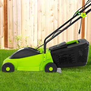 Electric Lawn Mower Grass Cutter Machine,Corded, 12 Amp, Dethatcher,13-Inch with Collection Box