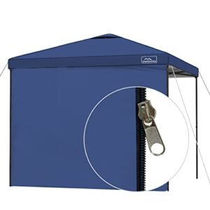 KAMPKEEPER Instant 10X10 Canopy Sidewalls with Zipper for Pop Up Canopy Frame, Single Sunwall fit 10' Outdoor Canopies with Straight Leg(Navy Blue)