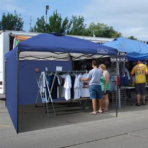 KAMPKEEPER Instant 10X10 Canopy Sidewalls with Zipper for Pop Up Canopy Frame, Single Sunwall fit 10' Outdoor Canopies with Straight Leg(Navy Blue)