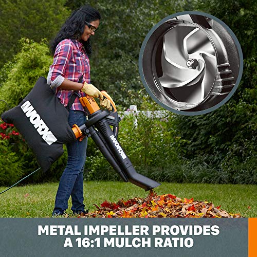 WORX WG505 TRIVAC 12 Amp 3-In-1 Electric Blower/Mulcher/Vacuum