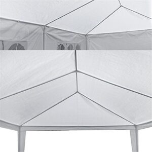 F2C 10 x30 Outdoor Gazebo White Canopy with sidewalls Party Wedding Tent Cater Events Pavilion Beach BBQ Event(10'X30')