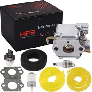 hipa wt-827 carburetor with fuel filter tune-up kit for mtd bolens bl100 bl150 bl250 bl410 yard man machines ym70ss 120r 121r 2800m y28 y725 ym1000 ym1500 ym320bv ym400 weedeater