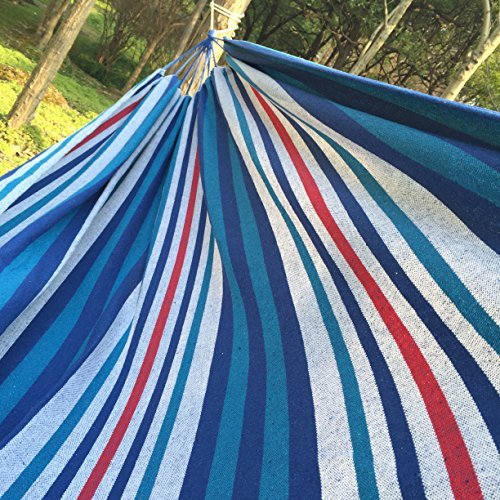 HONIISH Outdoor Leisure Double 2 Person Canvas Hammocks 450lbs Ultralight Camping Hammock