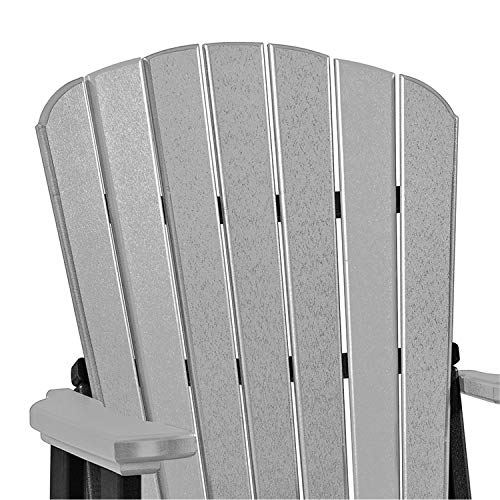 American Furniture Classics 516LGB Fan Back Balcony Glider, Light Gray