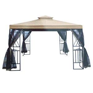 garden winds replacement canopy top cover compatible with the aldi gardenline 2020-21 gazebo – 350