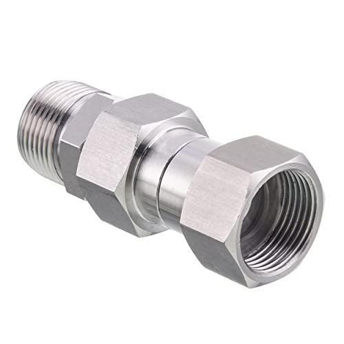 PWACCS Pressure Washer Swivel, M22 14mm Swivel Joint, Stainless Steel, 5000 PSI