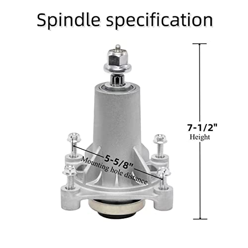 TENGMUJX 2 Pack Lawn Mower Spindle Assembly Fit for Husqvarna 532187282/AYP 187292 192870/ Ariens 21546238 21546299