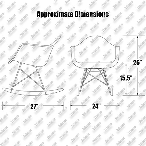 2xhome EMRocker(Black) Rocking Chair