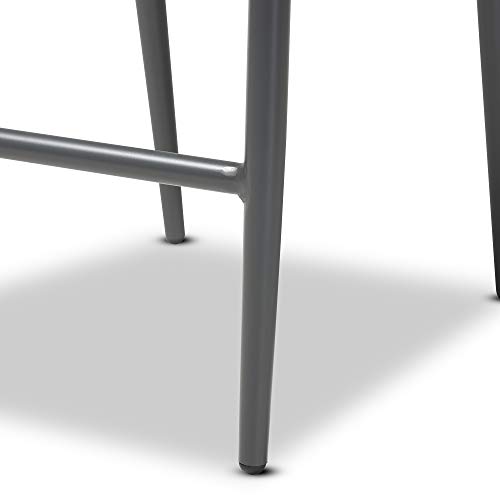 Baxton Studio Bar Stools, Grey