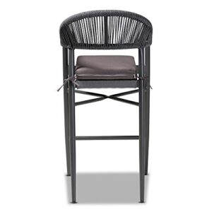 Baxton Studio Bar Stools, Grey