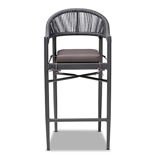 Baxton Studio Bar Stools, Grey