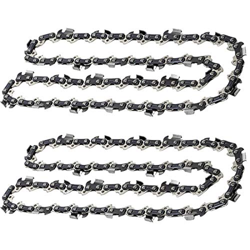 Abroman 2 Pack R45 90px045G Chain 12" Chainsaw Chain 3/8" Pitch .043" Gauge 45DL fits for De-Walt DCCS620 Ryobi RY40500 Black & Decker LCS1240B Worx WG380 Echo CS2511T Craftsman Saw