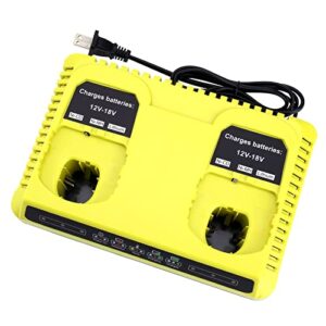 Biswaye P117S Dual Chemistry Fast Charger Compatible with Ryobi 12V-18V ONE+ Battery Lithium NiCad NiMh P102 P190 P189 P108 P105 P103 P107 PBP004 PBP005 PBP003 PBP002