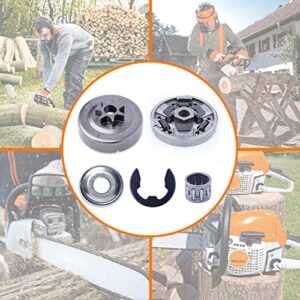 Mtanlo .325 Spur Sprocket Cover Clutch Drum Kit For Stihl MS261 MS261C MS271 MS271C MS291 MS291C Chainsaw Replace # 1121 160 2051, 1141 640 2001