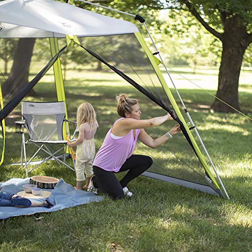 CORE Center Push 10’x10’ Instant Screen House Canopy | Folding and Portable Large Pop Up Canopy Shelter with Included Carry Bag | Perfect for Family Camping, Outdoor, Picnic, Backyards, BBQ, Tailgate, Patio