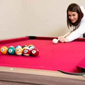 Hathaway Newport 7-ft Pool Table Tennis Combination with Dining Top, Two Storage Benches with Accessories - Driftwood