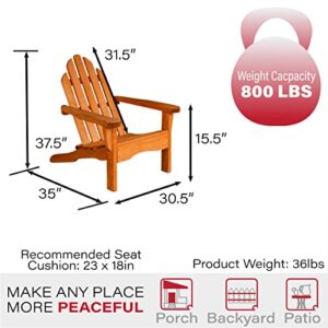 Amish Heavy Duty 800 Lb Pressure Treated Adirondack Chair (Cedar)