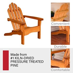 Amish Heavy Duty 800 Lb Pressure Treated Adirondack Chair (Cedar)