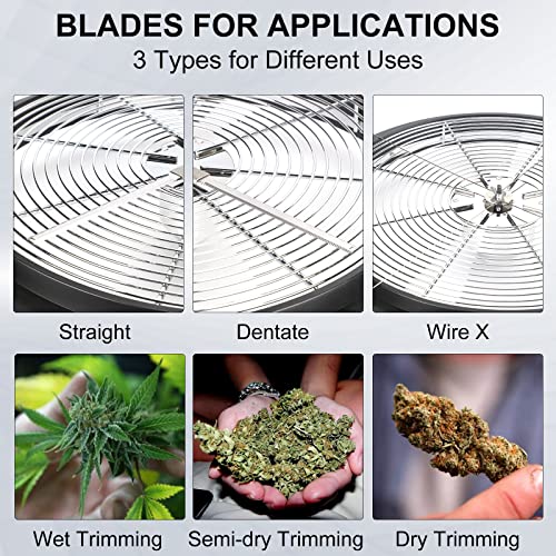 MELONFARM 13-Inch Bud Leaf Bowl Trimmer Twisted Spin Cut for Hydroponic Plant with Sharp Stainless Steel Blades