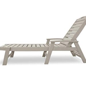 Yacht Club Chaise with Arms - Stackable (Sand Castle)