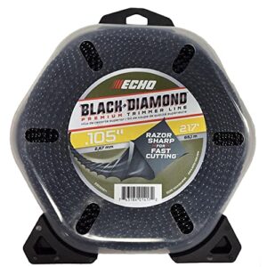 echo black diamond 330095071 .105” x 217’ 4-cornered spiral pattern trimmer line