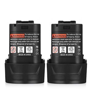 powerextra 2 pack 10.8v 3600mah li-ion replacement battery compatible with makita bl1013 makita bl1014 battery 194550-6 194551-4 195332-9