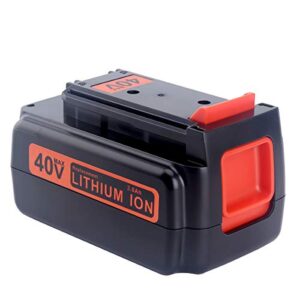 Biswaye 40V 3.0Ah Lithium Battery Compatible with Black & Decker 36V/40V Max Battery LBX2040 LBX1540 LBX2540 LBXR2036 LBX2240 LBXR36 36V/40V Max Cordless Power Tools