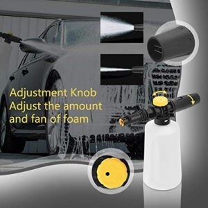 FUNTECK Foam Cannon for Karcher K Series, Adjustable Snow Cannon Foam Lance kit, Compatible with Karcher’s K2/K3/K4/K5/K6/K7 Pressure Washer