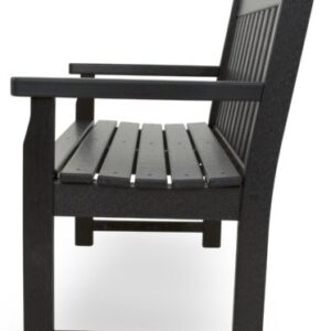 Trex Outdoor Furniture TXB48CB 48-Inch Yacht Club Bench, Charcoal Black