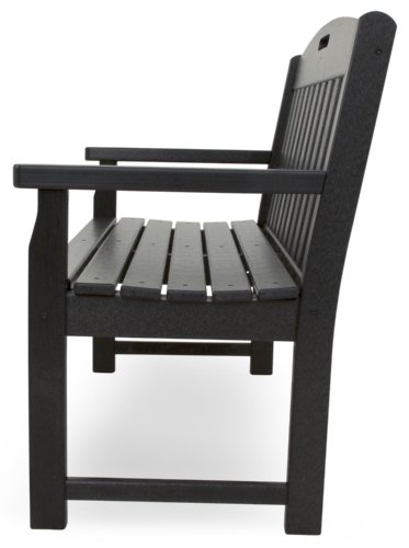 Trex Outdoor Furniture TXB48CB 48-Inch Yacht Club Bench, Charcoal Black