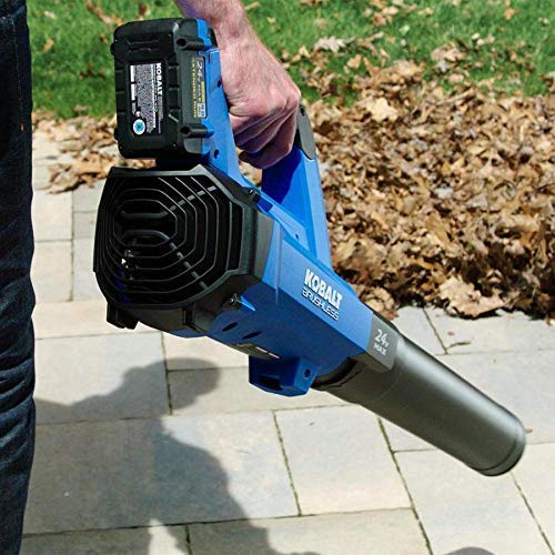 Kobalt 24-Volt Max Lithium Ion 410-CFM Brushless Cordless Electric Leaf Blower