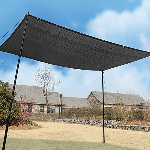 winemana 50% Black Shade Cloth, 10 x 12 FT Durable Mesh Tarp with Grommets, Garden Sunblock Shade Cloth Shading Antifreezing for Plants Cover, Greenhouse, Barns Kennel, Patio, Tomatoes