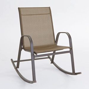 brylanehome extra-wide 350 lbs. capacity rocker rocking chair, dark bronze