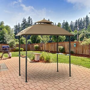 Garden Winds Replacement Canopy for The Windsor Grill Gazebo - Riplock 350 - Beige - Will ONLY FIT Model L-GG054PST Will NOT FIT Any Other Model