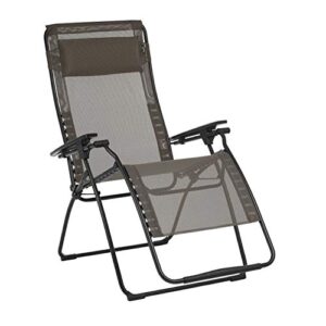 lafuma lfm3121-8717 futura batyline xl series outdoor relaxation chair, graphite