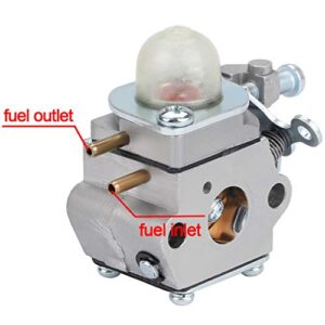 Hipa 753-06190 Carburetor for Troy Bilt TB21EC TB22 TB22EC TB32EC TB42BC TB80EC TB2040XP Trimmer Weedeater Yard Man Y25 Y2500 Y2550EC Y2700EC Y2900EC Y60 YM21CS YM71SS Sears Craftsman WT-973