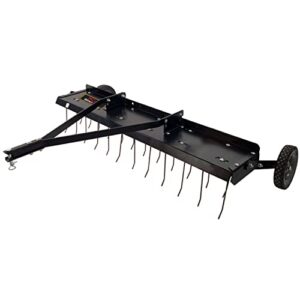 brinly dt-480bh-a 48″ tow behind grass dethatcher, removes thatch from large lawns in less time