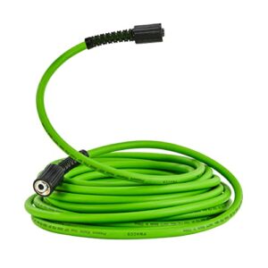 pwaccs pressure washer hose for power washer – 3600 psi high pressure replacement hose – 1/4″ x 25 ft flexible power washing extension hose – compatible with m22 fittings