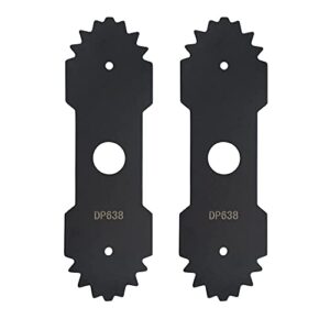 2-pack 8-5/8” length, 1″ center hole blade 638006008 edger blade with teeth compatible with ryobi – fits ry13050 ry13050a ry15518 ry40030 (2)
