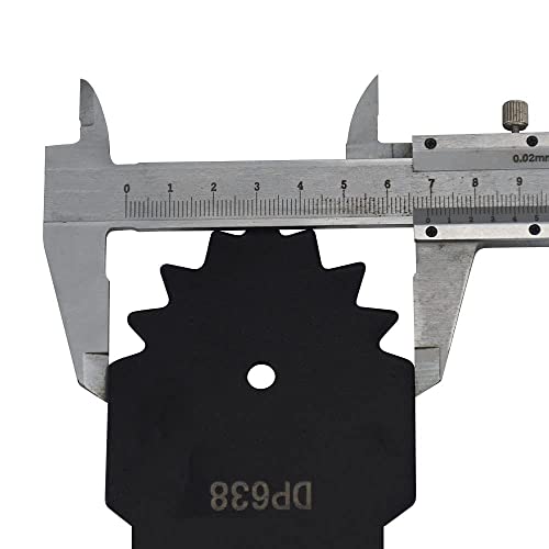 2-Pack 8-5/8'' Length, 1" Center Hole Blade 638006008 Edger Blade with Teeth Compatible with Ryobi - Fits RY13050 RY13050A RY15518 RY40030 (2)