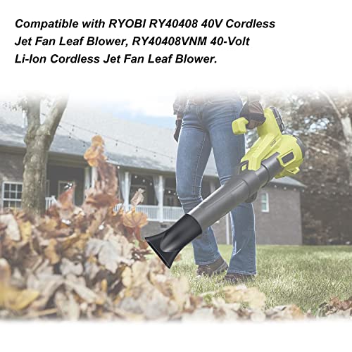 Leaf Blower Flat Nozzle Compatible with RYOBI RY40408 and RY40408VNM 40-Volt Cordless Leaf Blower, Enhance Blower Flat Airflow.