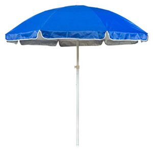6.5′ portable beach and sports umbrella by trademark innovations (blue)