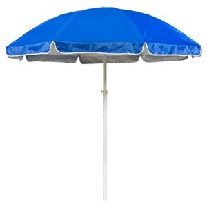 6.5' Portable Beach and Sports Umbrella by Trademark Innovations (Blue)