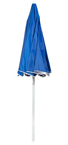 6.5' Portable Beach and Sports Umbrella by Trademark Innovations (Blue)